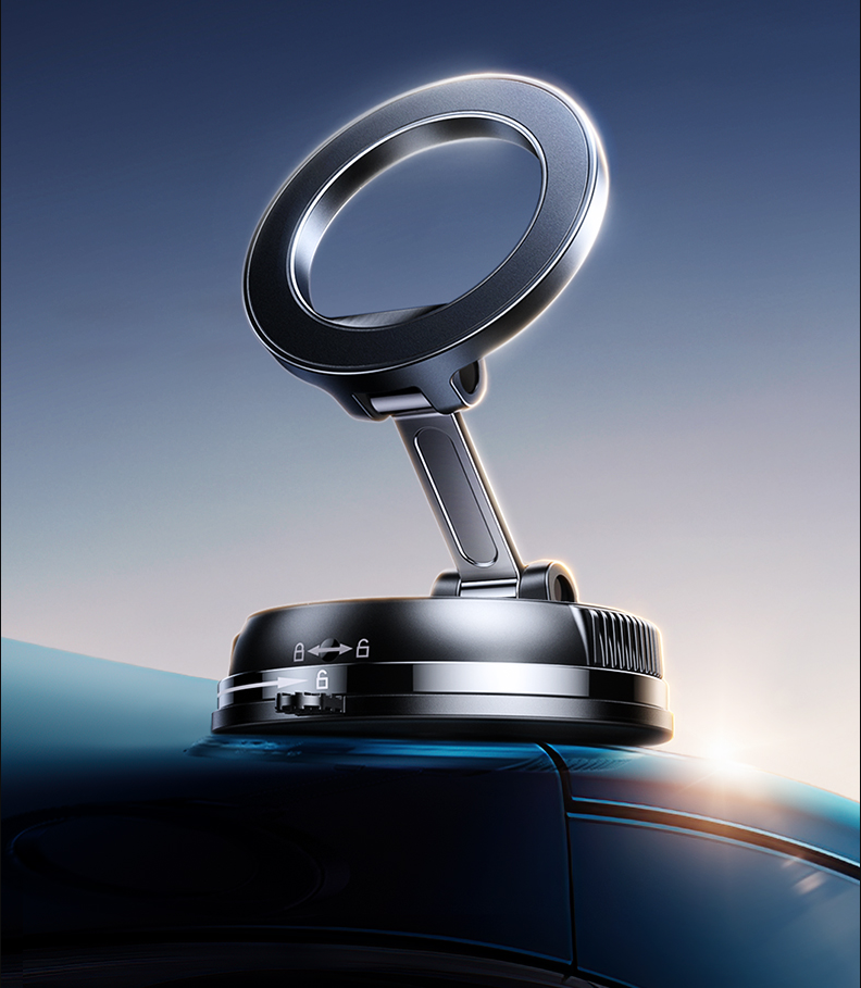 Q2 2025 new model of magnetic suction vacuum suction cup for car navigation, car mobile phone stand - Image 1