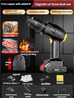 Zhigao Car Mini Vacuum cleaner, wireless charging for cars, household use, strong suction power, powerful, small handheld