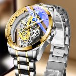Double Sided Skeleton Watch Men, Automatic Transparent Design, Luminous Waterproof Quartz, TikTok Viral Cross Border New - Image 4