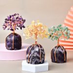 Amethyst Crystal Five Petal Base, Raw Stone Home Decor, Office Desk Ornament, Natural Geode Feng Shui Wealth Display - Image 4