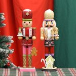 Christmas Nutcracker Soldier Doll, European Style Tabletop Decor, Festive Ornament Display, Wooden Craft Figurine Holiday Gift - Image 4