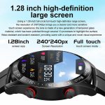 HW20 Smart Watch ECG PPG, 1.46" HD Screen Smartwatch, Bluetooth Calling, Business Stainless Steel Strap, Health Fitness Tracker - Image 4