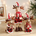 Stretchable Plush Elk Decor, Jumbo American Cartoon Stuffed Animal, Large Christmas Doll Gift, Fun Animated Reindeer Plushie - Image 4