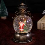Santa Claus Pony Night Light, Musical Snowfall Decor, Christmas Tabletop Lamp, Festive Gift with Music Box - Image 6