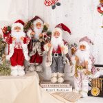 18-inch Santa Backpack Doll, Standing Snow Boots Decor, Large Christmas Figurine, Festive Display Decoration Holiday Gift - Image 2