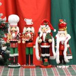 Christmas Nutcracker Soldier Doll, European Style Tabletop Decor, Festive Ornament Display, Wooden Craft Figurine Holiday Gift - Image 6