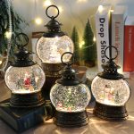 Christmas Lantern Music Box, Snow Globe Night Light, Santa Tree Decor, Rotating Crystal Ball Gift, Festive Table Lamp - Image 7
