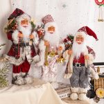 18-inch Santa Backpack Doll, Standing Snow Boots Decor, Large Christmas Figurine, Festive Display Decoration Holiday Gift - Image 3