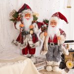 18-inch Santa Backpack Doll, Standing Snow Boots Decor, Large Christmas Figurine, Festive Display Decoration Holiday Gift - Image 4