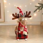 Stretchable Plush Elk Decor, Jumbo American Cartoon Stuffed Animal, Large Christmas Doll Gift, Fun Animated Reindeer Plushie - Image 6