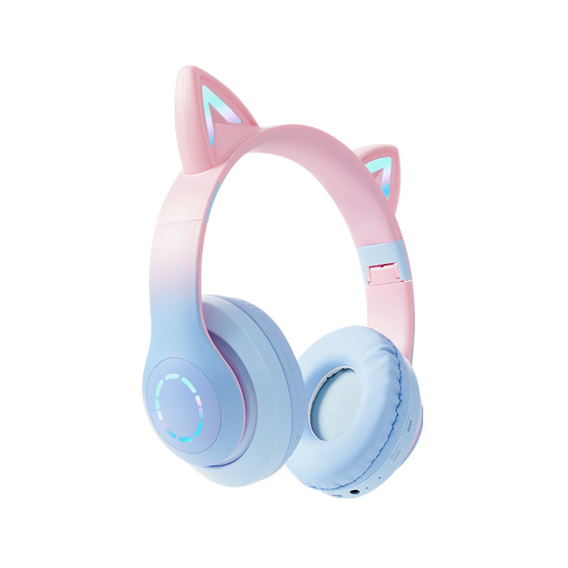 主图-06 LED Gaming Bluetooth Headphones, Color Changing Wireless Headset, TF Card Music Play, Over Ear Light Up Earphones, Bass Sound - Image 1