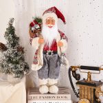 18-inch Santa Backpack Doll, Standing Snow Boots Decor, Large Christmas Figurine, Festive Display Decoration Holiday Gift - Image 6