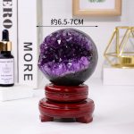 Amethyst Geode Smile Opening, Crystal Money Bag Decor, Wealth Bowl Display, Natural Stone Craft, Office Home Feng Shui - Image 7
