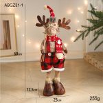 Stretchable Plush Elk Decor, Jumbo American Cartoon Stuffed Animal, Large Christmas Doll Gift, Fun Animated Reindeer Plushie - Image 7