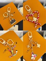 Christmas Bow Keychain Metal, DIY Gift Accessories, Bag Charm Pendant, Fashion Jewelry Decor, Holiday Ornament Craft - Image 6