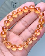 Brazilian Citrine Bracelet Women, Deep Yellow Crystal Gemstone, Natural Stone Beads, Fashion Jewelry Accessory Healing Crystal - Image 3