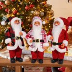 24-Inch Standing Santa Claus, Realistic Christmas Decor, Life Size Santa Figurine, Large Holiday Display Festive Decoration - Image 2
