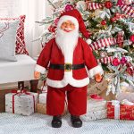 24-Inch Standing Santa Claus, Realistic Christmas Decor, Life Size Santa Figurine, Large Holiday Display Festive Decoration - Image 8