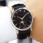 New Moon Phase Master Men's Quartz Watch with Moon Phase Function without Calendar Leather Strap Business Trend Watch for Men - Image 5