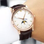 New Moon Phase Master Men's Quartz Watch with Moon Phase Function without Calendar Leather Strap Business Trend Watch for Men - Image 4
